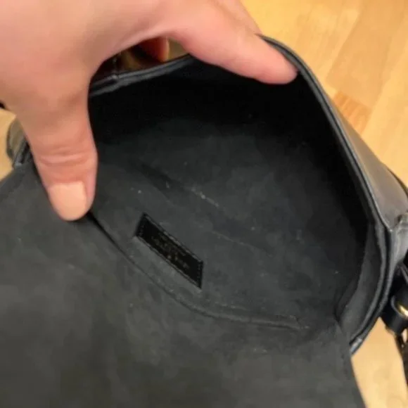 Louis Vuitton Authentic Tambourin Black Crossbody Bag Smooth Calf Leather - Picture 3 of 12